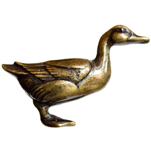Duck Knob in Antique Brass