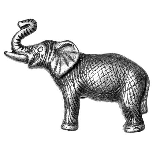 Elephant Knob in Pewter