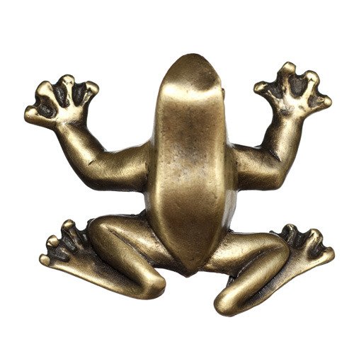 Frog Knob in Antique Brass
