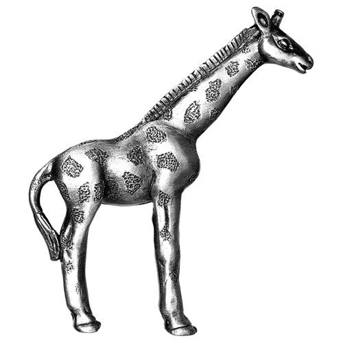 Giraffe Knob in Pewter