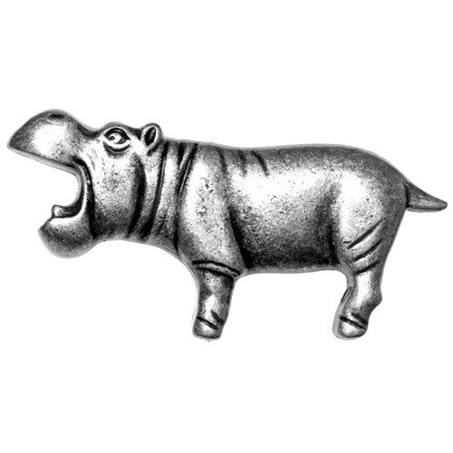 Hippo Knob in Pewter