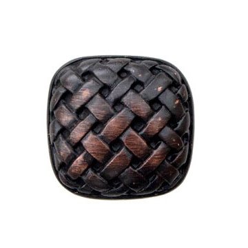 Basket Weave Knob in Oil Rubbed Bronze