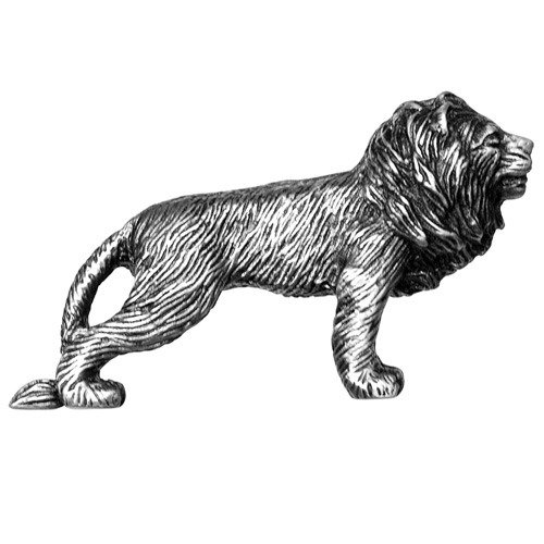 Lion Knob in Pewter