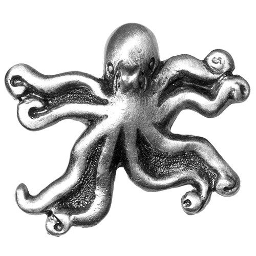 Octopus Knob in Pewter