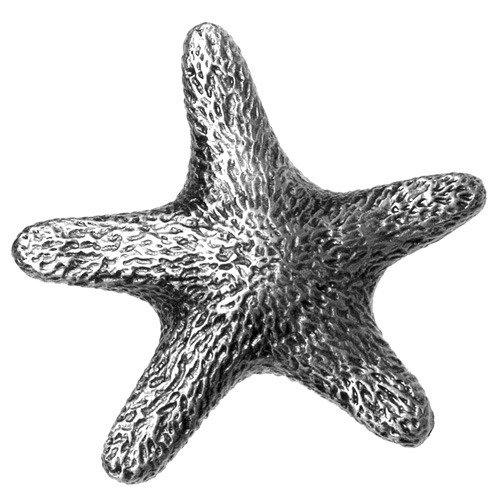Star Fish Knob in Pewter