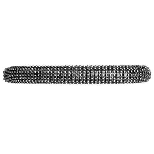 4" Centers Caviar Handle in Pewter