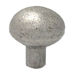 Large Oval Knob in Platinum