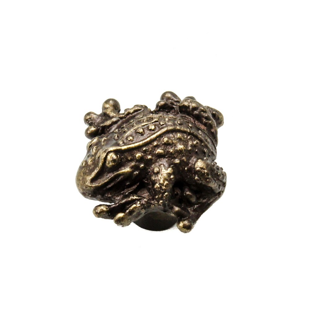 Frog Small Knob in Bronze