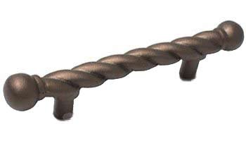 Straight Rope 3" Center Pull in Oil Rubbed Bronze
