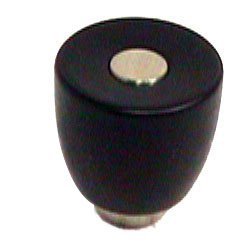 Polyester Round Knob in Clear Matte with Polished Brass Base
