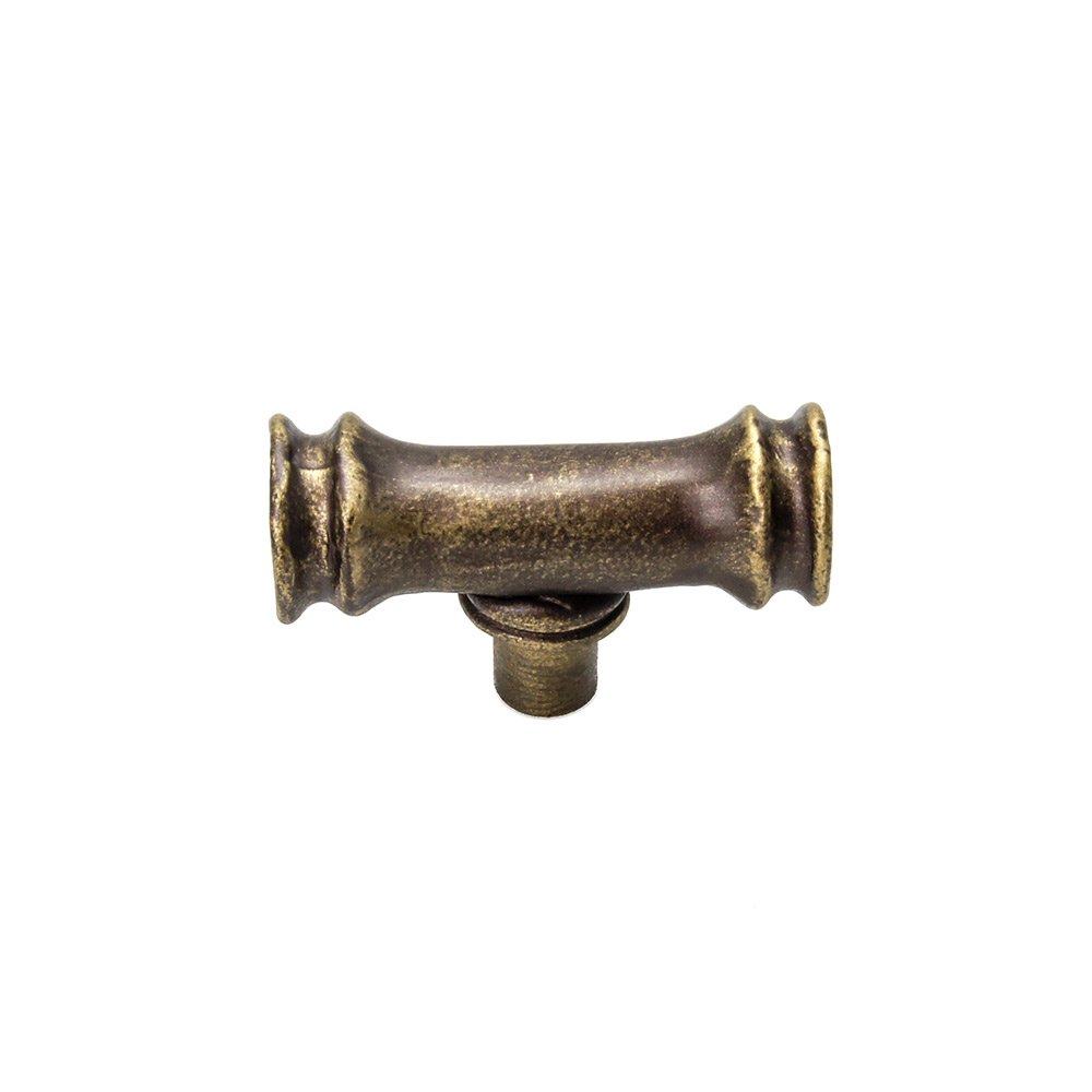 Large Bamboo Knob in Antique Brass