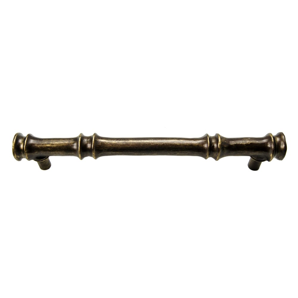 Bamboo Large 12" Centers Pull in Antique Brass