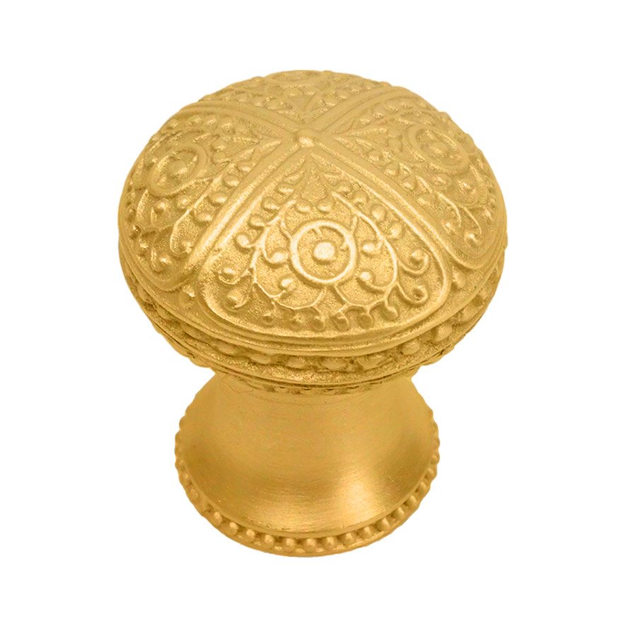 Large Round Knob in Satin Gold