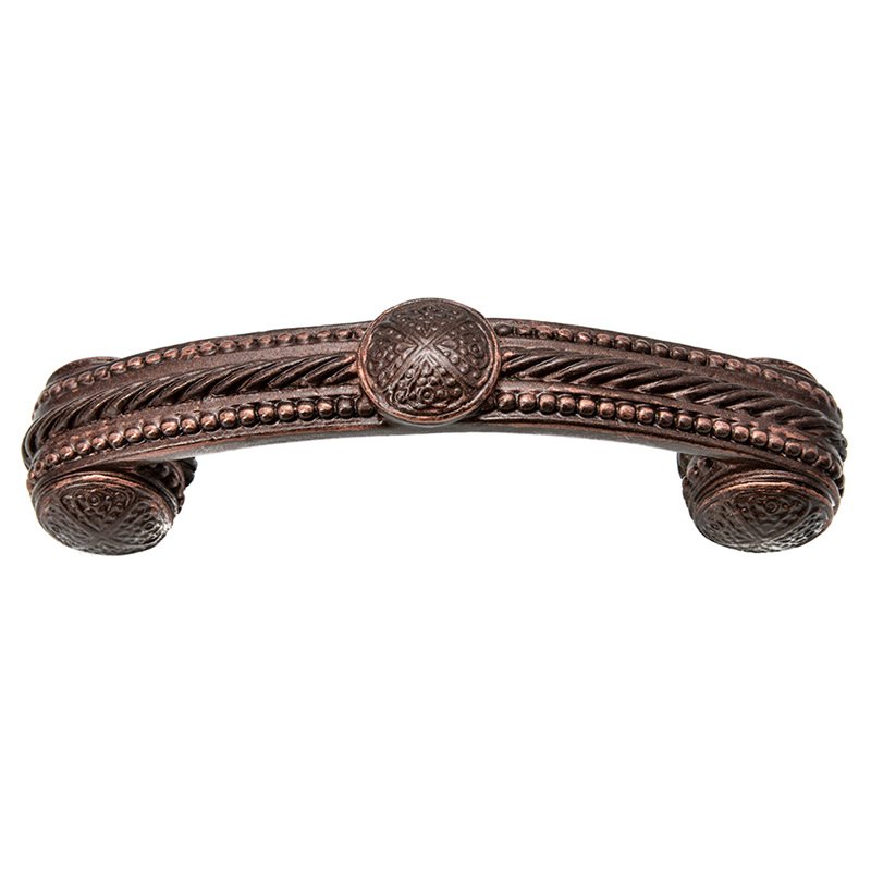 3" Centers Pull w/ Beads and Rope in Oil Rubbed Bronze