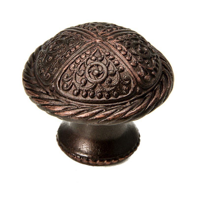 Large Knob w/ Rope Border in Soft Gold