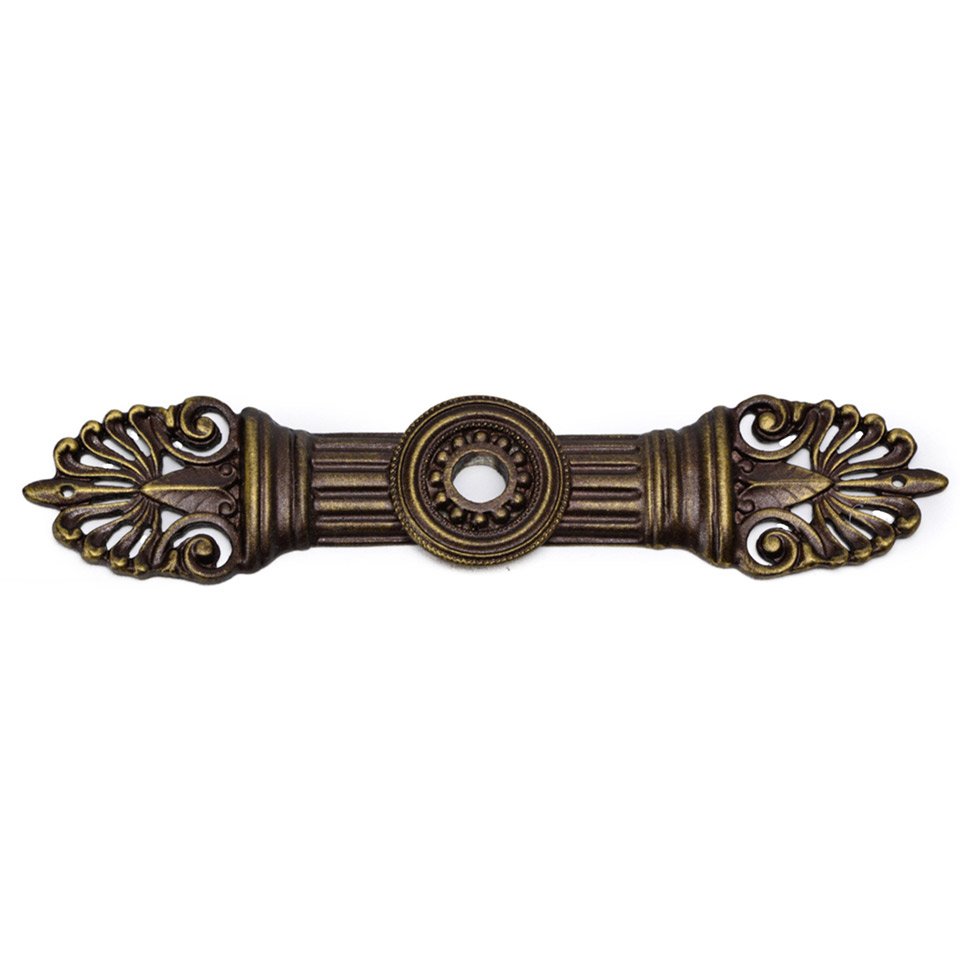 Oracle Large Eated Escutcheon in Satin Gold