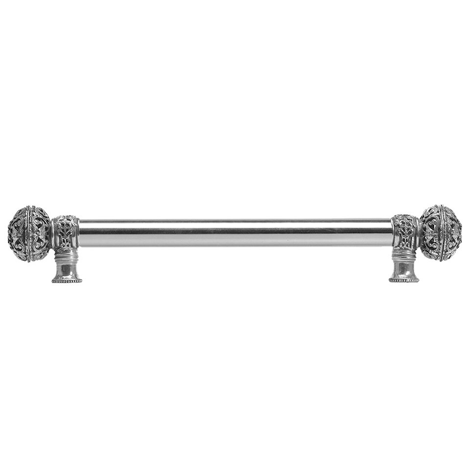 18" Centers Large Finial Long Pull in Platinum