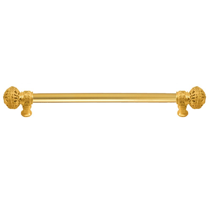 22" Centers Pull with Large Finial and 5/8" Smooth Center in Satin Gold