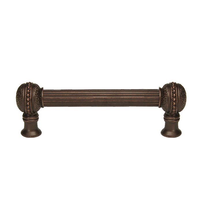 6" Centers With 5/8" Reeded Center Long Pull in Oil Rubbed Bronze