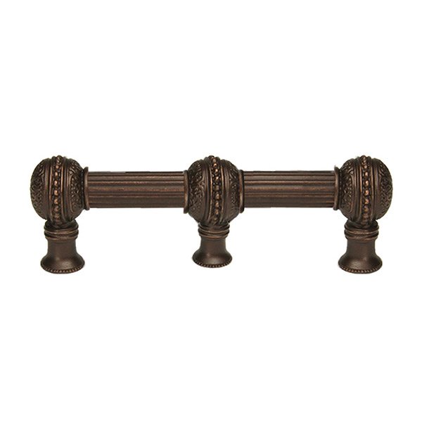 6" Centers With 5/8" Reeded Center Long Pull With Center Brace in Oil Rubbed Bronze