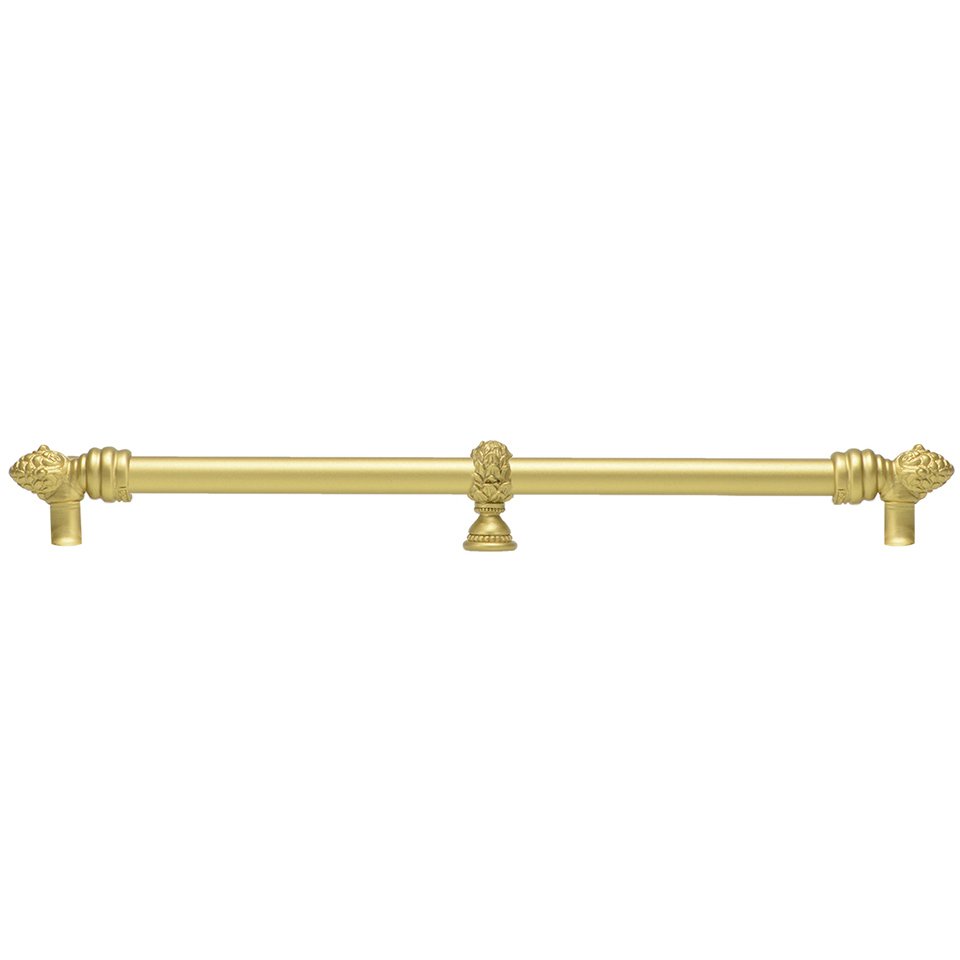 18" Centers Pull With Center Brace in Antique Brass