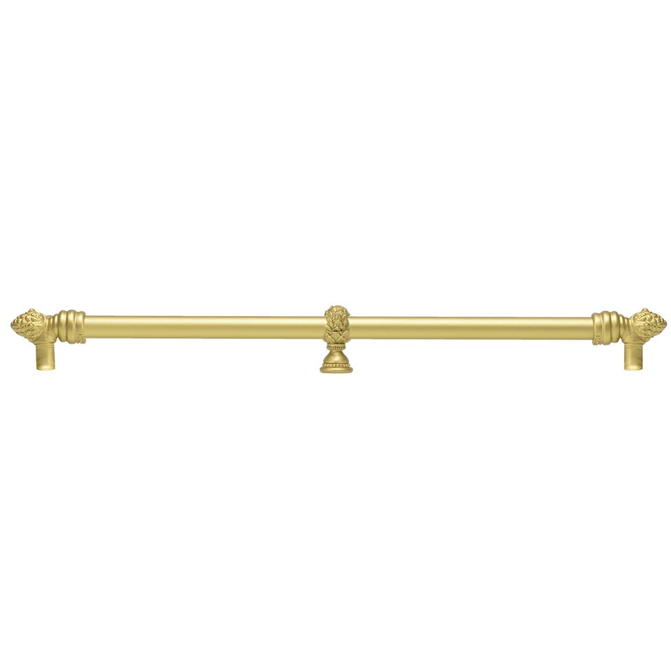 22" Centers Pull With Center Brace in Antique Brass