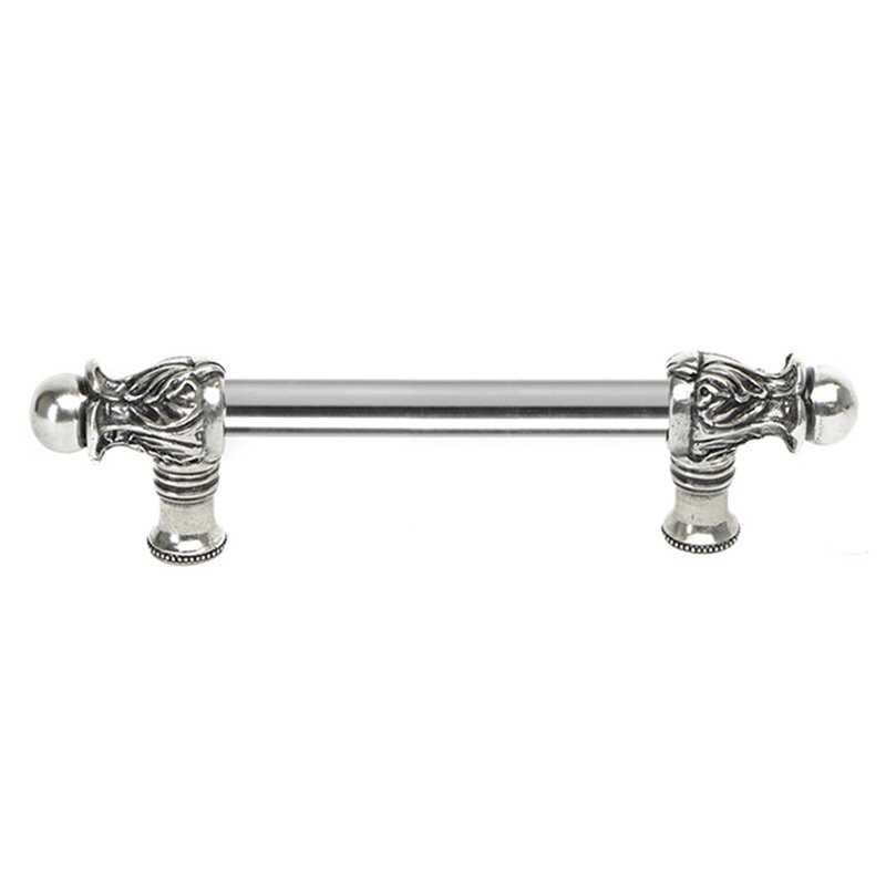 6" Centers 1/2" Round Smooth Bar Long Pull Romanesque Style in Chalice