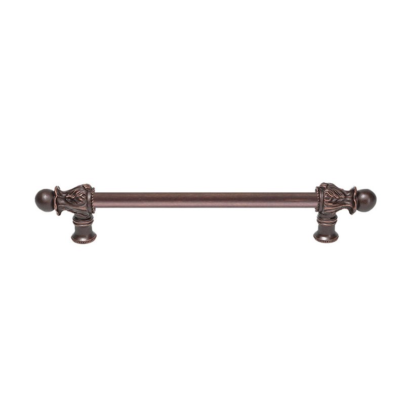 9" Centers 1/2" Round Smooth Bar Long Pull Romanesque Style in Oil Rubbed Bronze