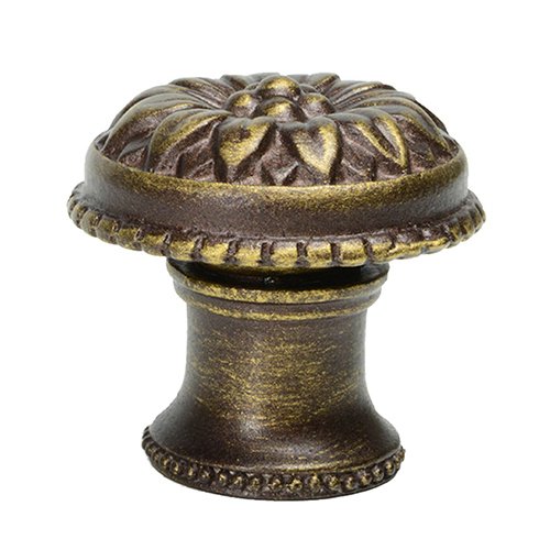 Large Knob Rosette Style With Sleeve in Soft Gold