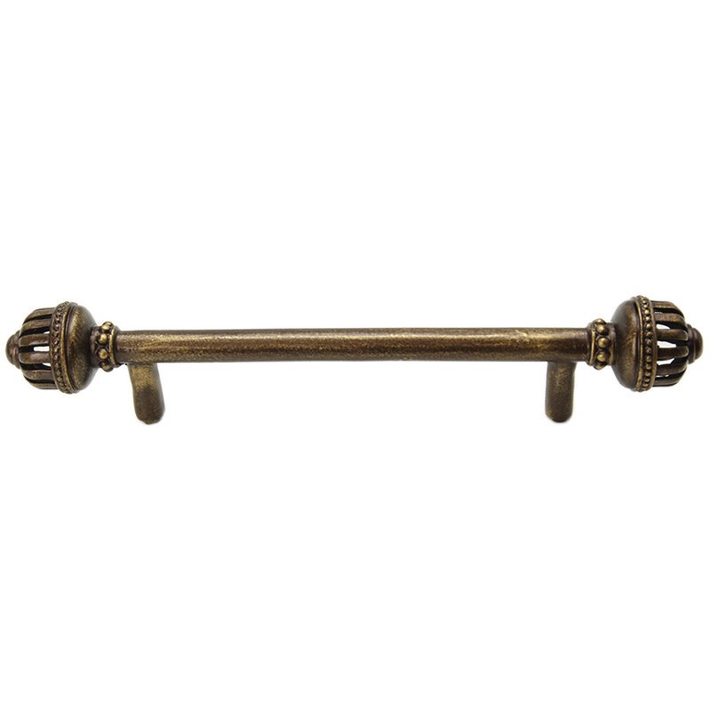 5" Center Large Pull in Antique Brass