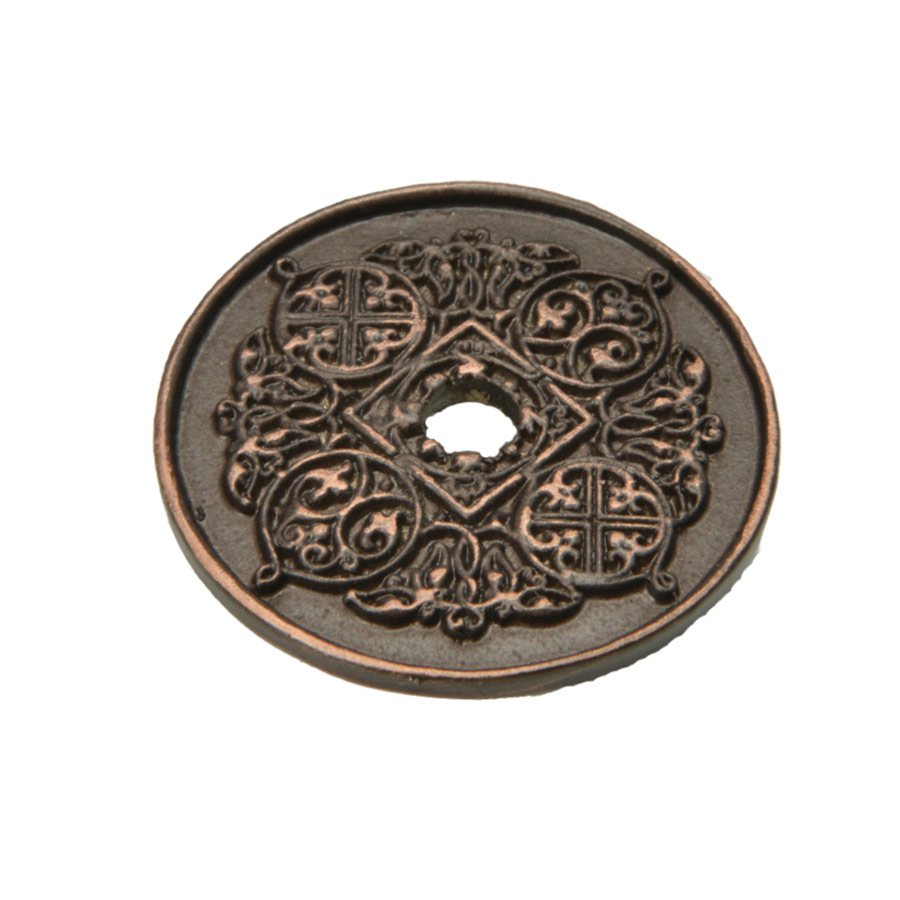 Small Round Backplate in Bronze