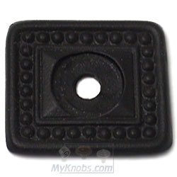 Rectangular Backplate with Beaded Trim in Oil Rubbed Bronze
