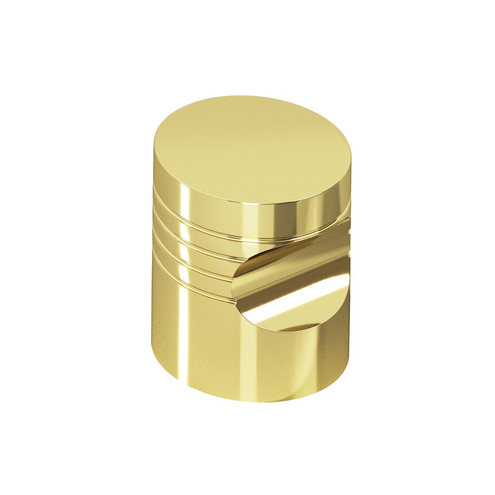 3/4" Diameter Knob In Polished Brass