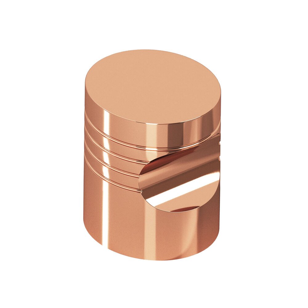 1" Diameter Knob In Polished Copper