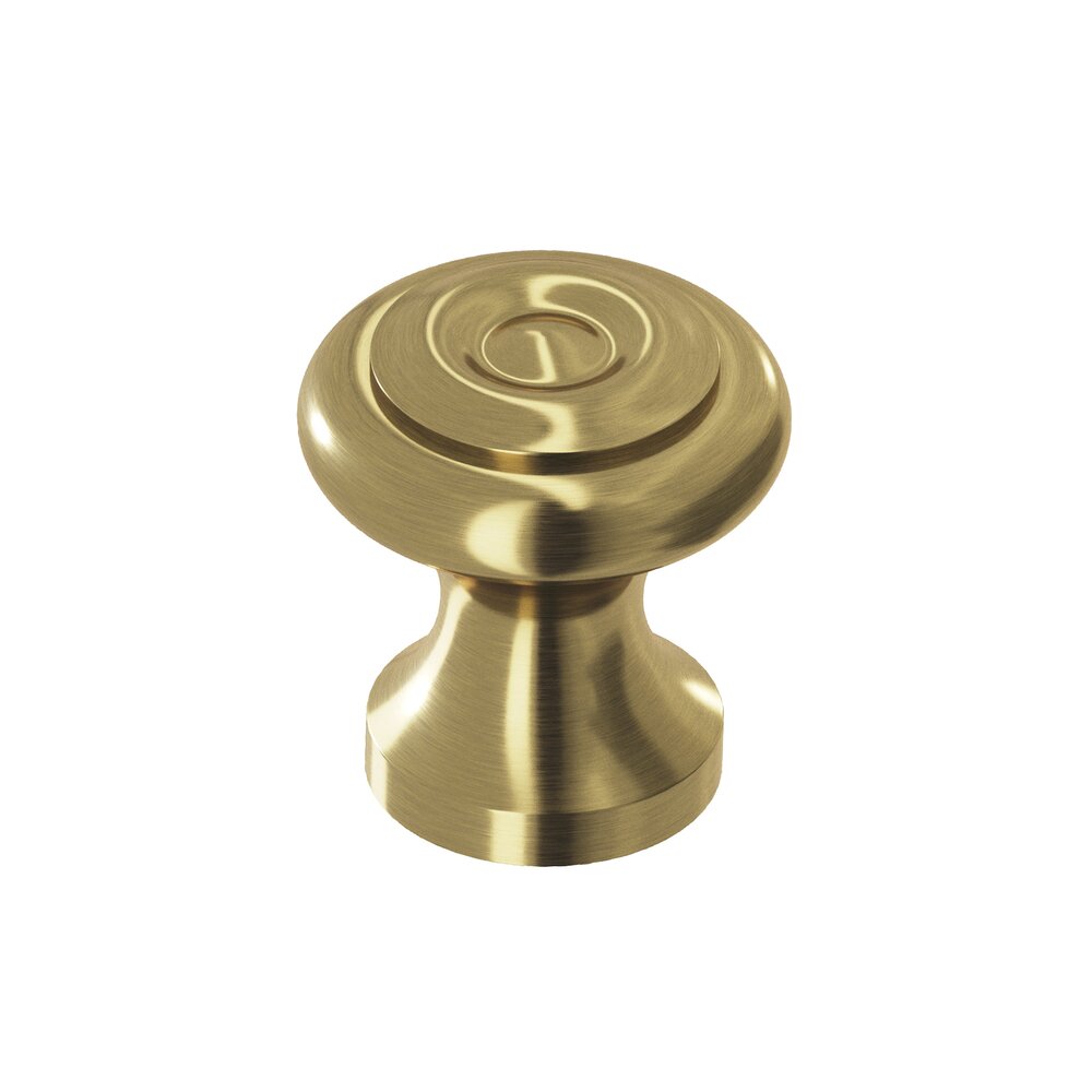 5/8" Diameter Knob in Antique Brass