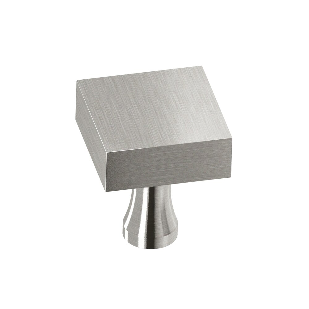 1" Square Knob In Nickel Stainless