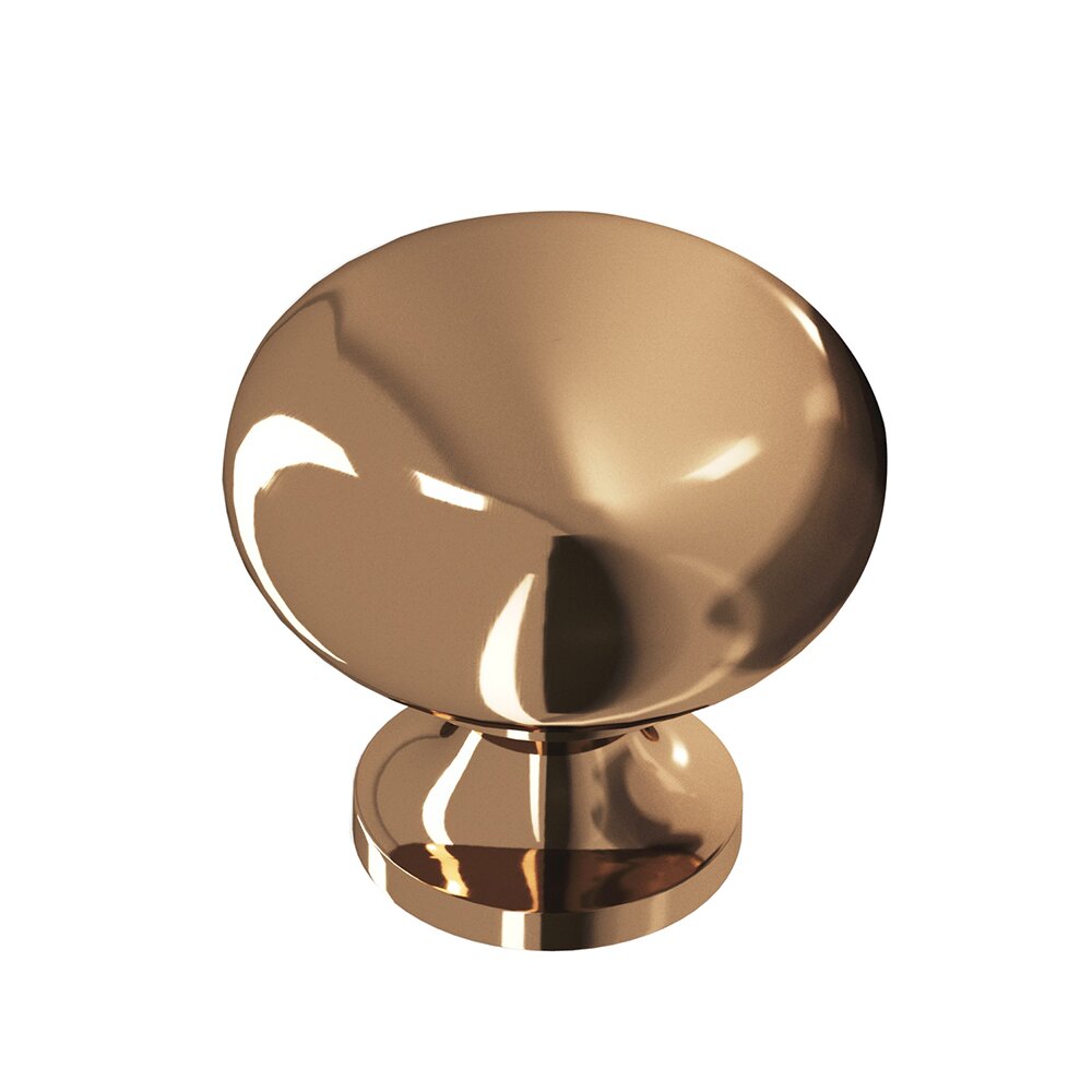 1 1/8" Diameter Knob In Polished Bronze