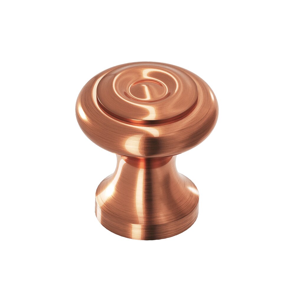 7/8" Diameter Knob In Antique Copper