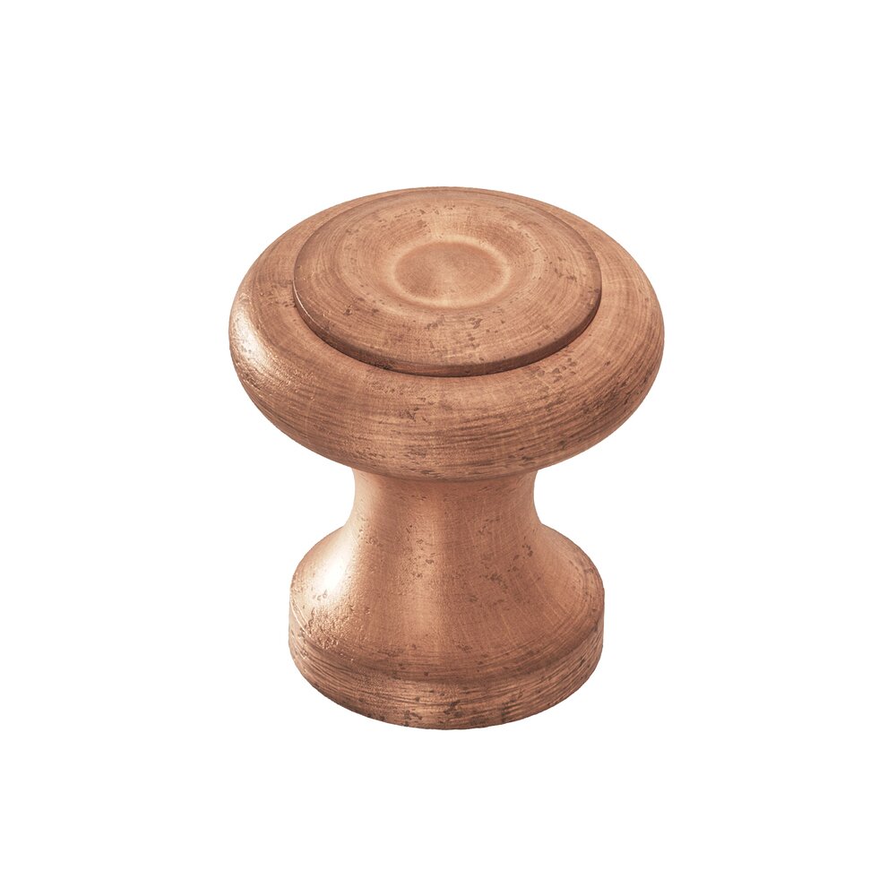 7/8" Diameter Knob in Distressed Antique Copper