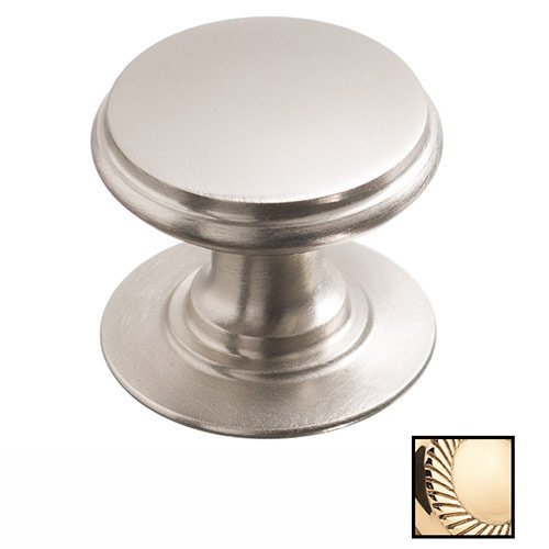 1 1/4" Knob In Polished Brass Unlacquered