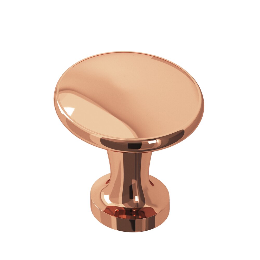 1 3/8" Knob In Polished Copper