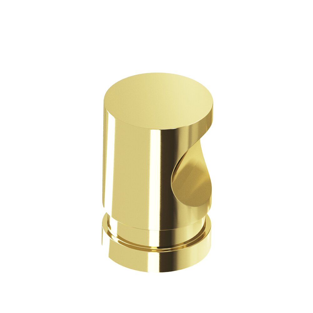 1/2" Knob In Polished Brass