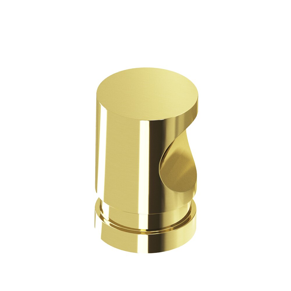 1/2" Knob In Polished Brass Unlacquered