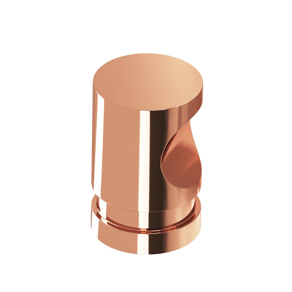 3/4" Diameter Knob In Polished Copper