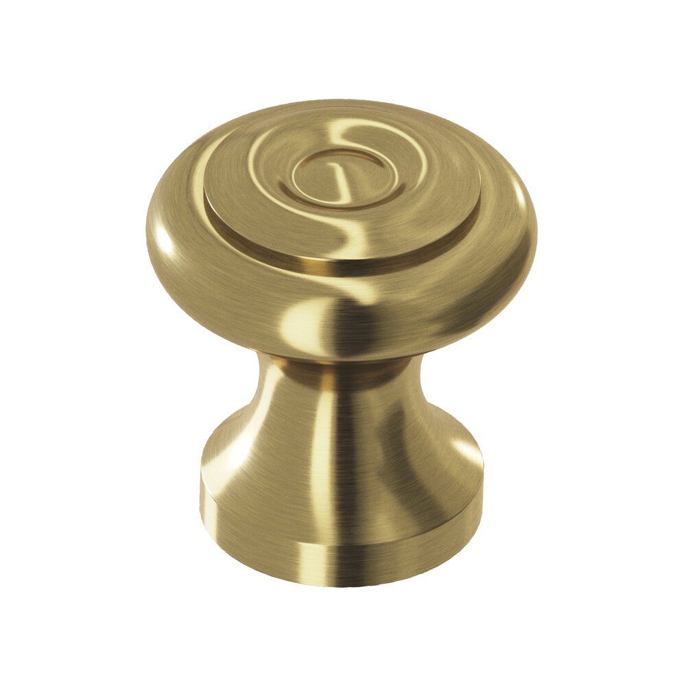1 1/2" Knob In Antique Brass