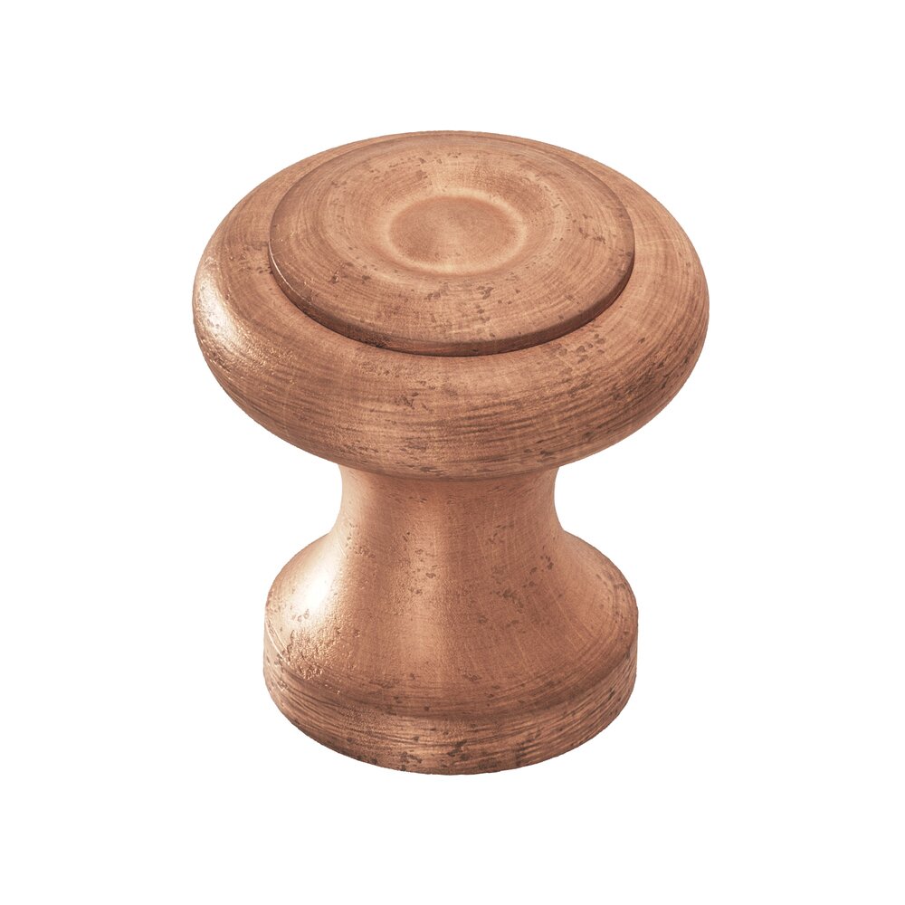 1 1/2" Diameter Knob in Distressed Antique Copper