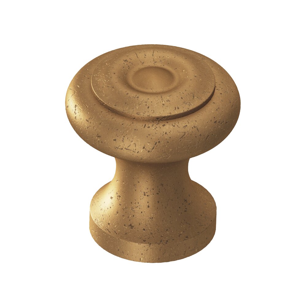 1 1/2" Diameter Knob in Distressed Statuary Bronze