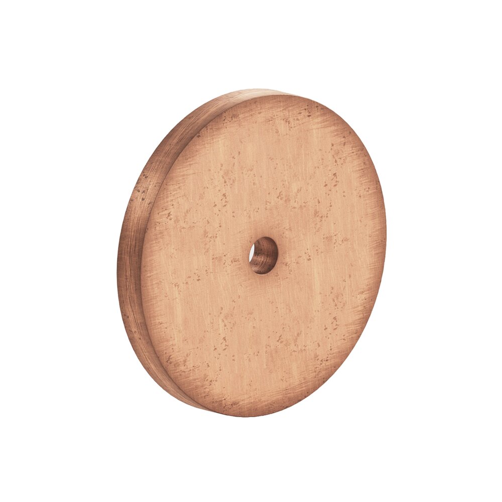 2 1/8" Diameter Backplate In Distressed Antique Copper