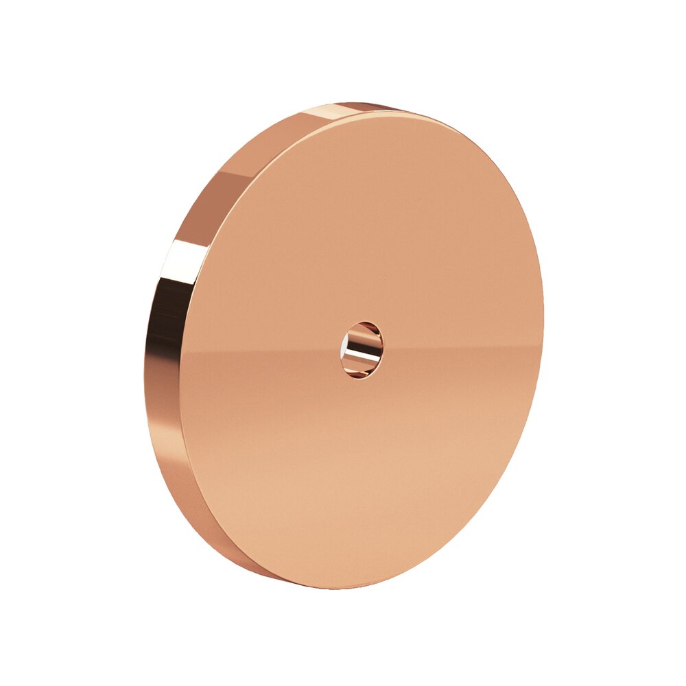 2 1/2" Diameter Backplate In Polished Copper