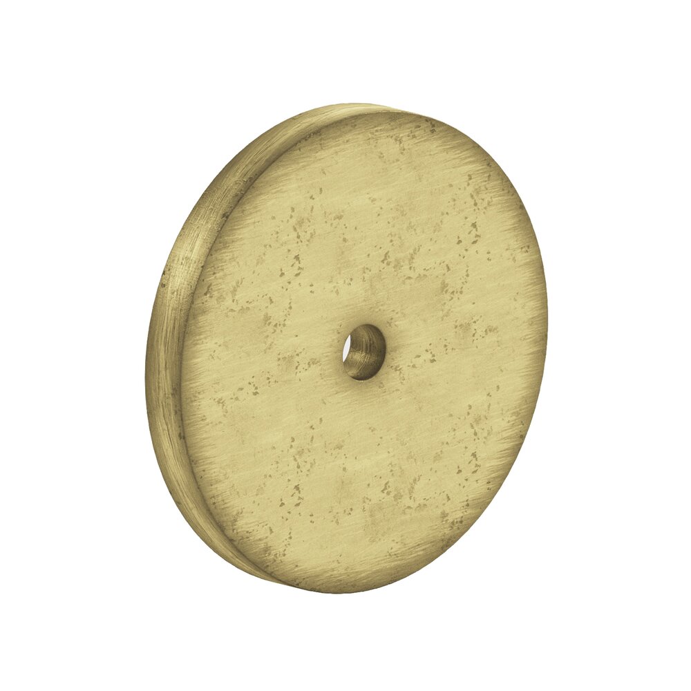 2 1/2" Diameter Backplate in Distressed Antique Brass